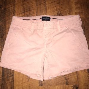 Pink American Eagle Midi Shorts